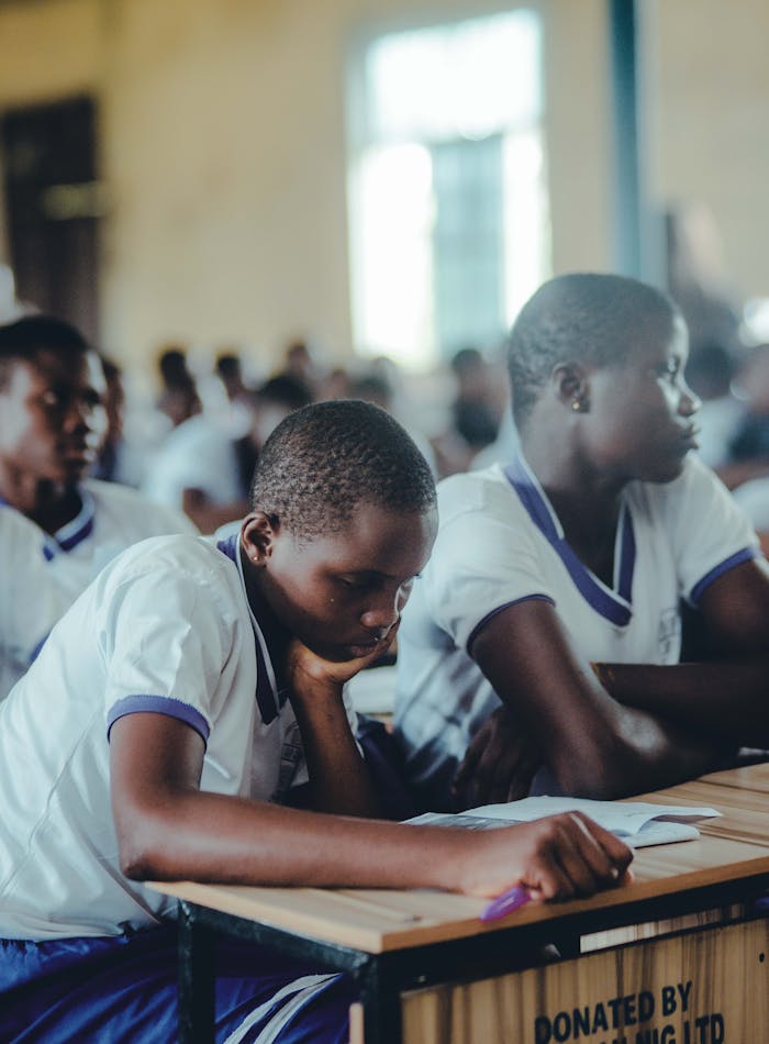 services-04 Students engaged in focused classroom study, highlighting educational dedication.